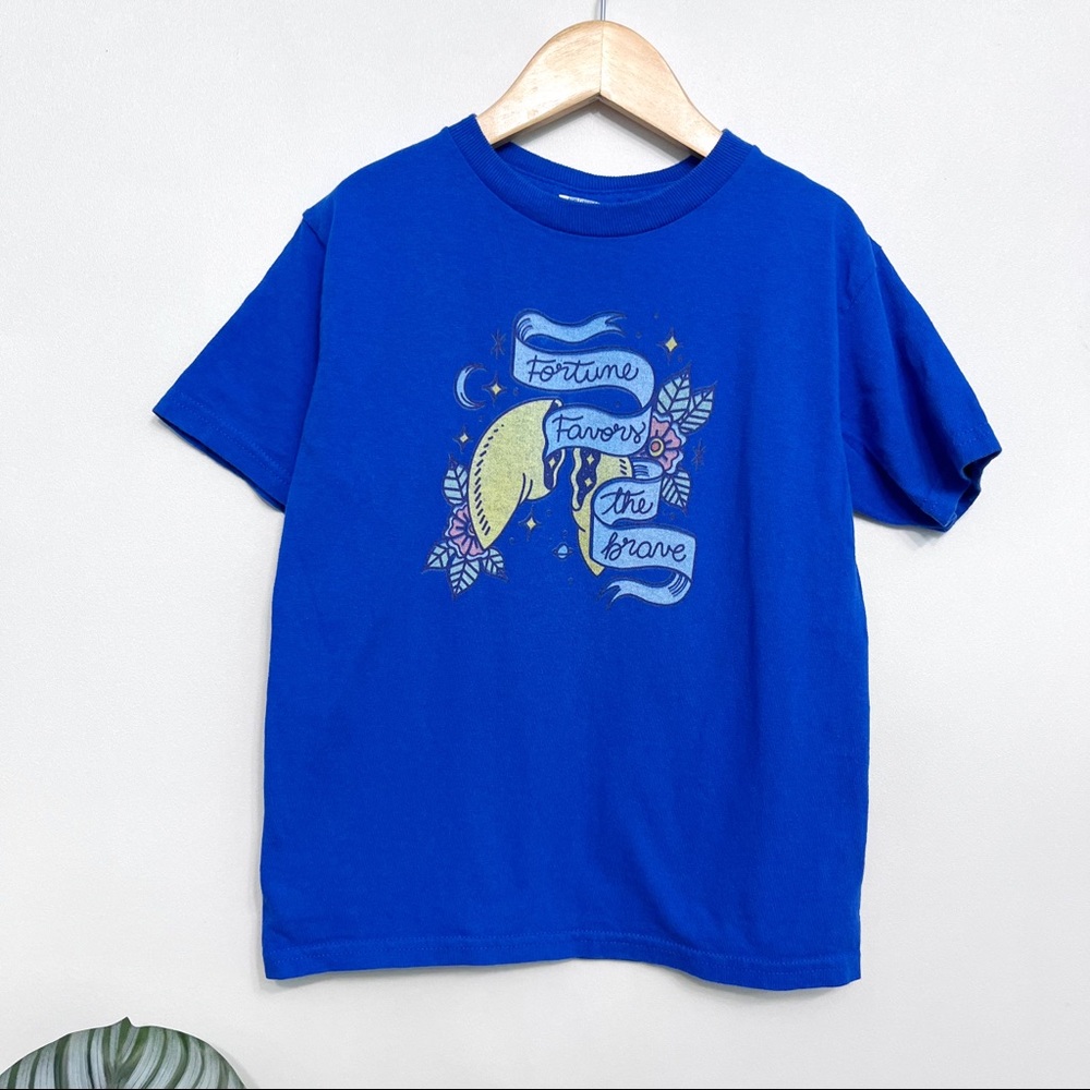 teepublic | fortune favors the brave fortune cookie tee 5t/6